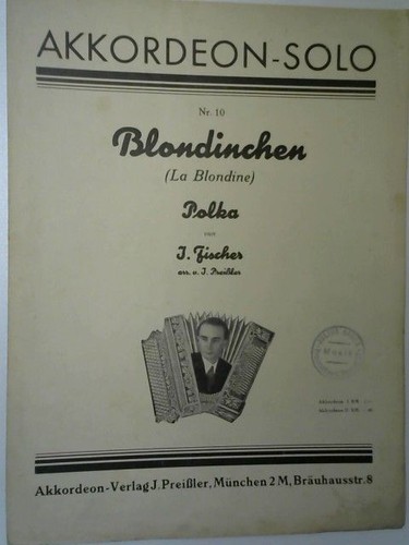 Akkordeon solo blondinchen - akkordeon-solo,