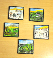 Naive Malerei miniatur