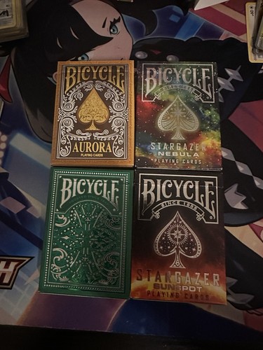 4er set bicycle - set, cards