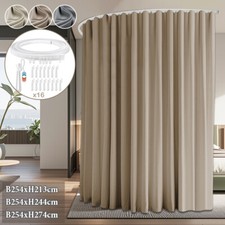 Extra Breite Gardinen Blickdicht Raumteiler Vorhang Schlafzimmer Raumtrenner DE