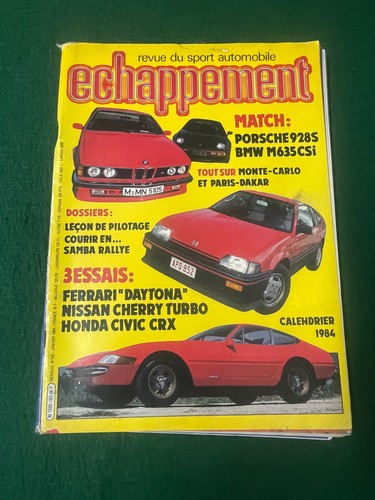 Echappement jan 1984 porsche - jan,
