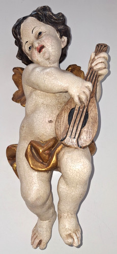 Holzfigur geschnitzt großer - holzfigur,