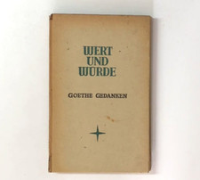 Wert und Würde Goethe