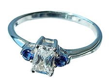 Silberring 925 Damen Zirkonia