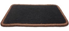 Schwarz Fußmatten Velour für