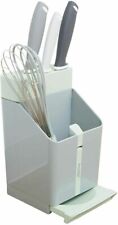 Prestige Kitchen Hacks 4in1 Messer & Utensil Station Halter. Messerschärfer grau