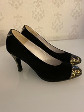Neue Damen Isadora Pumps Gr.38 Schuhe Wildleder in Schwarz