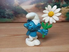 Bully courting Schlumpf Blume weiß - 20076 - Peyo Schlümpfe Germany Margarite 