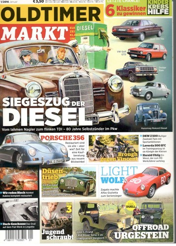 Oldtimer markt heft 2016 - oldtimer-, 01/2016