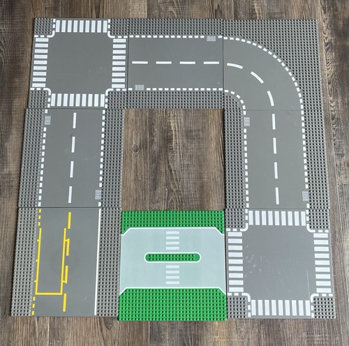 Lego city straßenplatten - 8x,