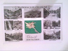 Berchtesgarden. Mehrbildkarte mit 9 Abb. Talismann Edelweiß. AK.