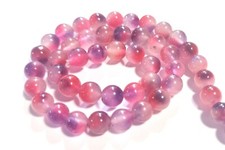 Jade Kugeln Perlen pink lila 8mm rund Schmuckperlen 1 Strang basteln Schmuck DIY