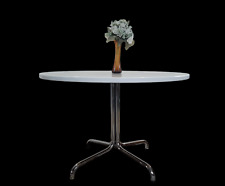 Vintage Thonet Tisch Stahlrohr Chrom 70er Design Esstisch 110 cm