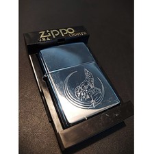 Zippo Wolf am Mond Silber