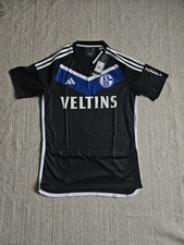 Adidas FC Schalke 04 Trikot Gr. S Neu✅️ Veltins Schwarz S04 Retro Shirt Fans FCN