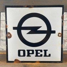OPEL Emailschild 7,9 x 7,9