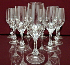 9 Vintage NACHTMANN Kristallgläser ISABELLA  H/D: 16,5 x 4,5 cm