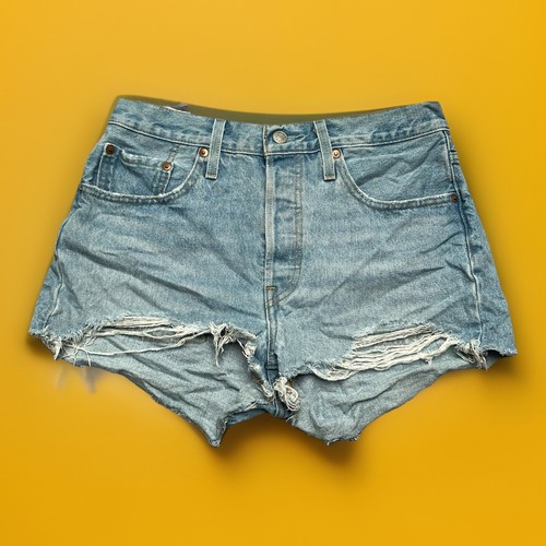 Levi 501 hotpant destroyed - 501,