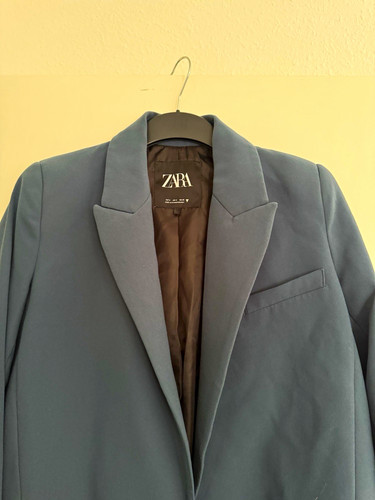 Zara damen blazer blau - blazer, gr.