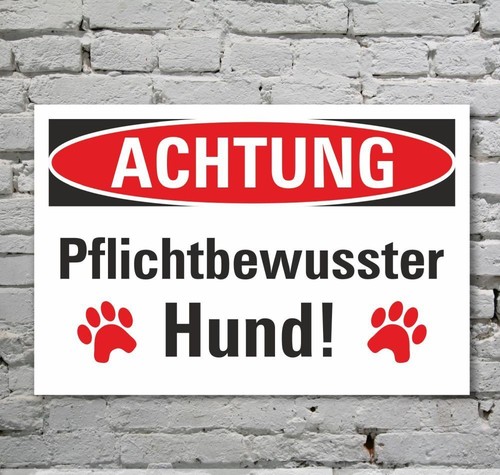 Schild achtung - schild,
