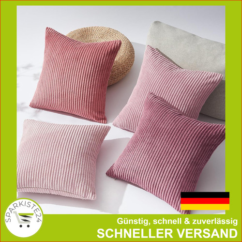 Kissenbezug rosa 40x40 4er - kissenbezug,