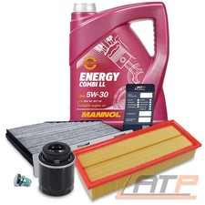 INSPEKTIONSPAKET + 5L 5W-30 FÜR VW BEETLE GOLF 5 6 JETTA PASSAT TOURAN 1.4 TSI