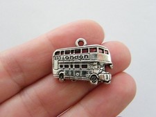 6 London Bus Charms Antik