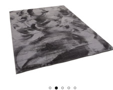 Teppich dunkelgrau - 160 x 230 - wie neu - kuschelig weich, elegant. Kauf 03/24 