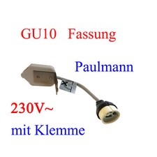 Paulmann 938.10 GU10 Fassung mit Klemme 230V~ Halogen Lampenfassung LED 220V