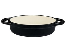 Ernesto Mini Auflaufformen Gusseisentopf Auflauftopf schwarz mit Kratzer *B-Ware