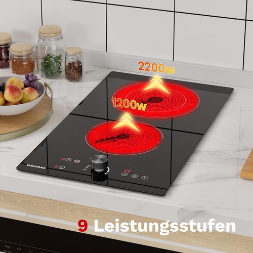 Kochfeld glaskeramik doppel - kochfeld,
