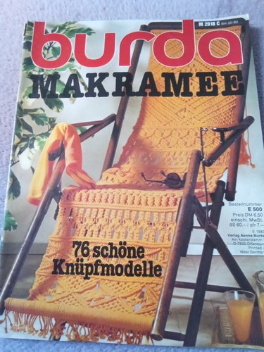 Burda makramee handarbeitsheft - burda,