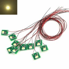 LED Hausbeleuchtung Beleuchtung warmweiß mit Kabel 12-19V Häuser 20 Stück S206