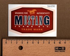 Alter Aufkleber Mustang Jeans