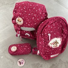 Ranzenset Beckmann Schulranzen Ranzen Bambi Reh pink