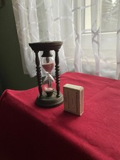 Messing Sanduhr-Eieruhr Vintage 13,5 cm groß 7cm Durchmesser 320 g schwer