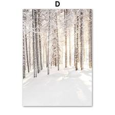 Winter Landschaft Leinwand Wandkunst Dekor Natur Poster Druck Wohnzimmer