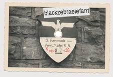 384 Foto wk2 WH Schild Pz Nachrichten E.A.S2 Kompanie Magdeburg