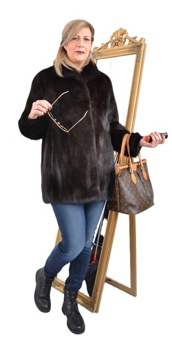 A5771 nerzjacke echt pelz - nerzjacke,