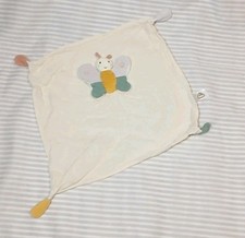 ?  Schmetterling  ? fehn Schmusetuch creme bunt Baby Musselin Kuscheltuch