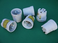 6x Keramikfassung E27 DDR Flanschfassung Fassung Keramik weiß Porzellan 250V 60W