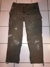 Bundeswehr-Feldhose (Moleskin-/Cargo-Hose) 7580/9095 (s. Maße) Oliv m. Flecken