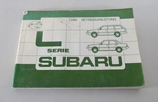 Betriebsanleitung / Handbuch Subaru L-Serie /  L 1800 / Leone  von 1986