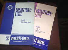 Original Ersatzteilliste Hercules K 50 Super Sport K 50 RS März 1967