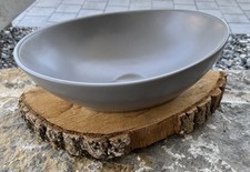 Keramik Waschbecken GRAU NEU Waschbecken24 A99 Gam Aufbau - INKgrafiX TOYS A391