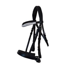 Schwarze Leder Trense