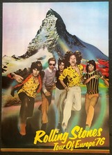 Rolling Stones 1976 European Tour  Poster Large Wall A1 Size
