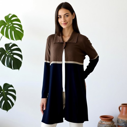 Retro strickjacke mehrfarbig - strickjacke,