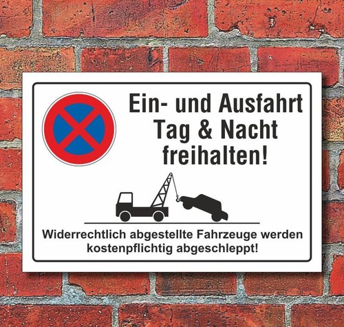 Schild parkverbot - schild,