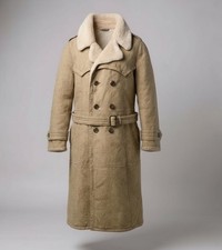 Herren Lammfellmantel Gr. 52 L vintage Lammfell Mantel Braun KW1